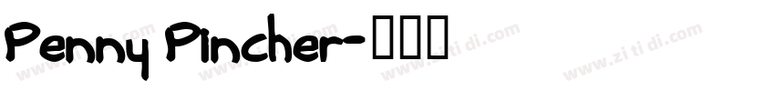 Penny Pincher字体转换